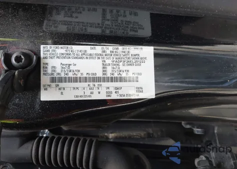 2014 Ford Focus Se from USA, damaged, VIN 1FADP3F26EL251222